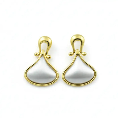 Vintage Pearl Inset Drop Earrings