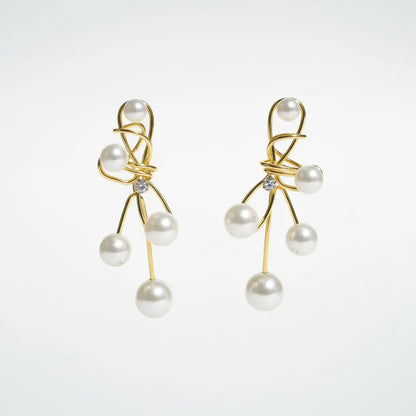 Celeste Pearl Cascade Earrings