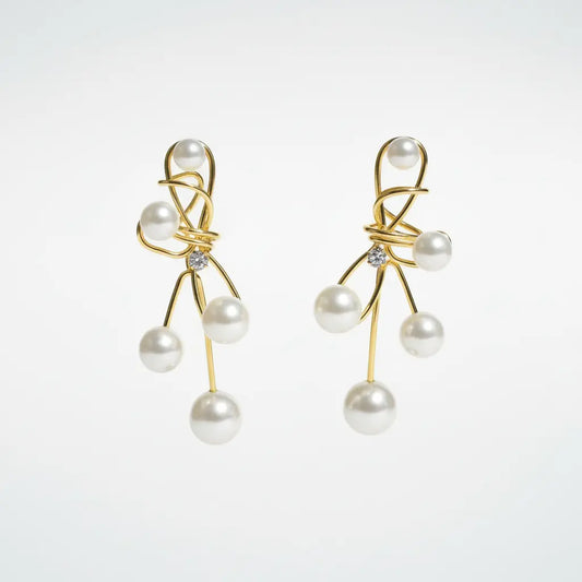 Celeste Pearl Cascade Earrings