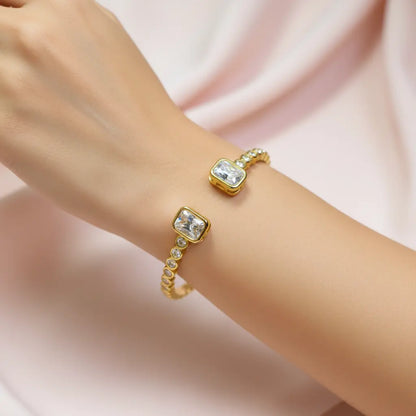 Golden Prism Crystal Bangle