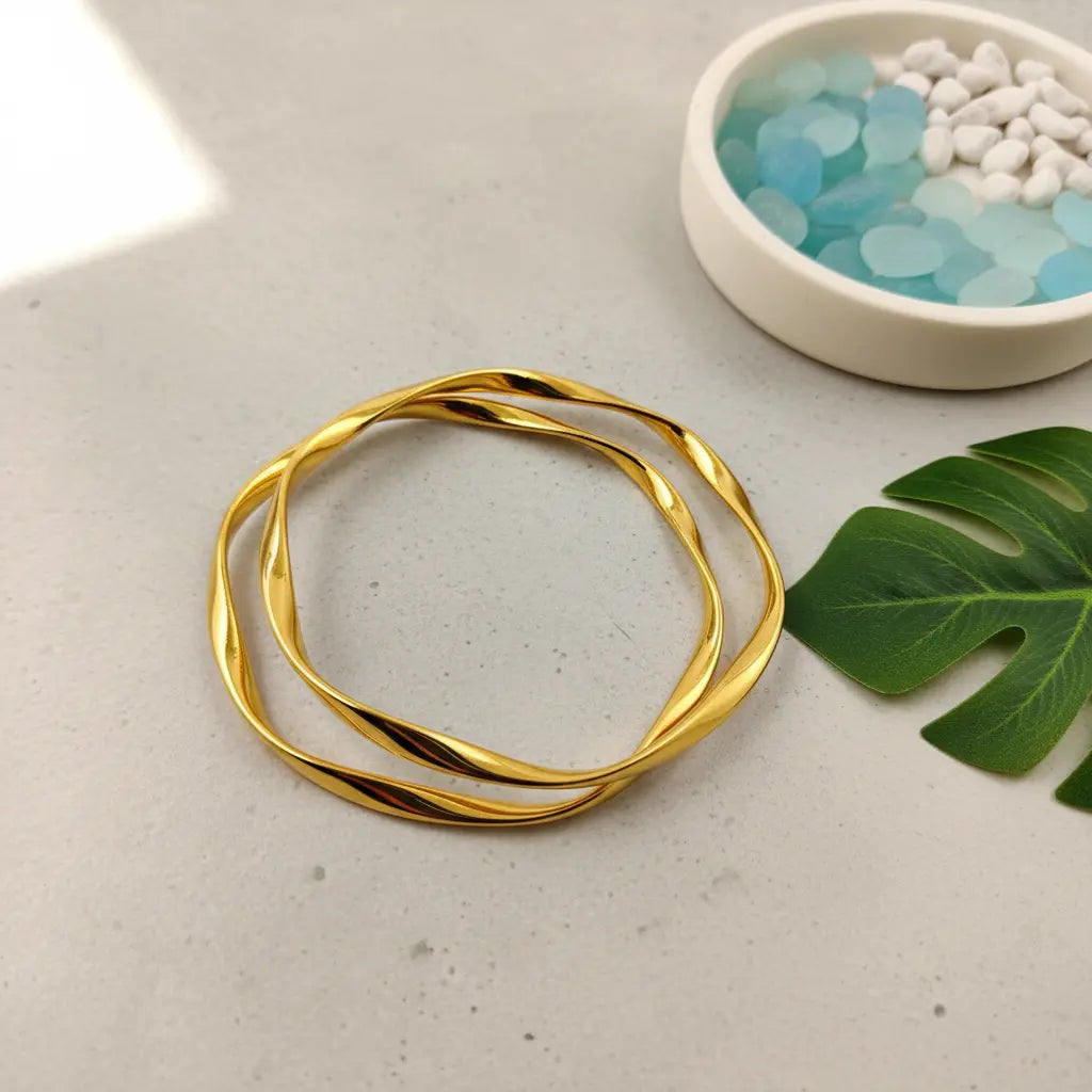 Twisted Bangle Set