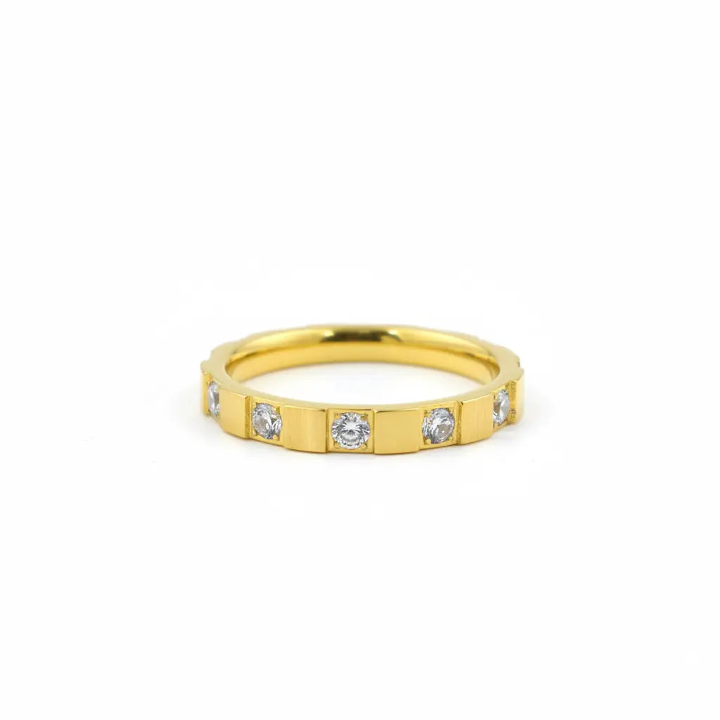 Full Eternity Crystal Band Ring