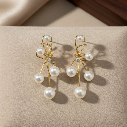 Celeste Pearl Cascade Earrings