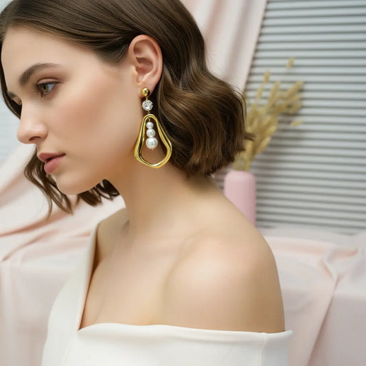 Aurora Pearl Drop Earrings
