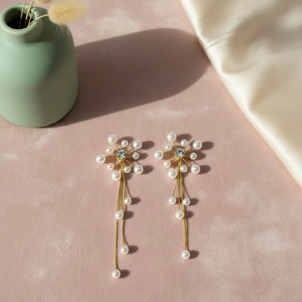 Celeste Pearl Burst Earrings