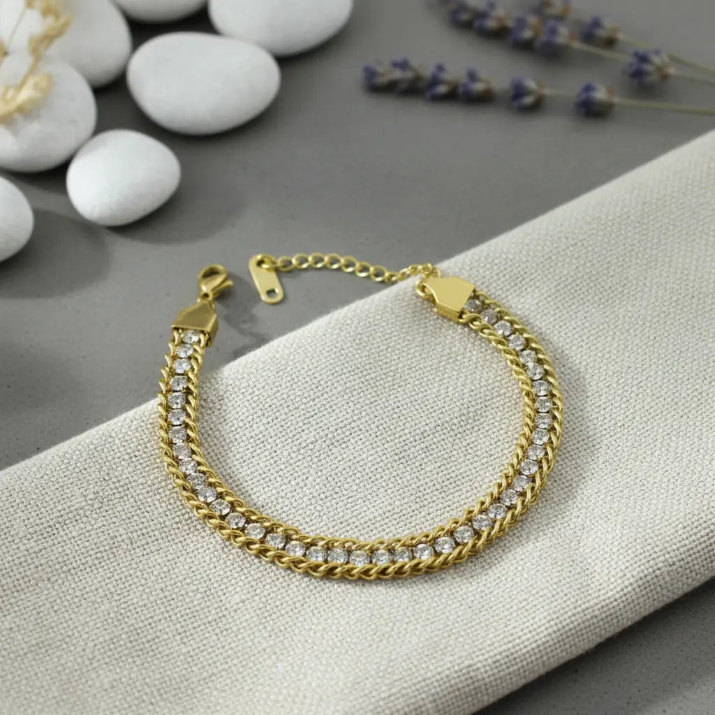 Luxe Braided Sparkle Bracelet