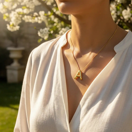 Bold Initial Pendant Necklace