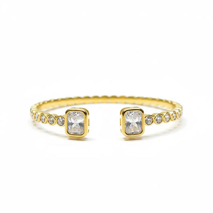 Golden Prism Crystal Bangle