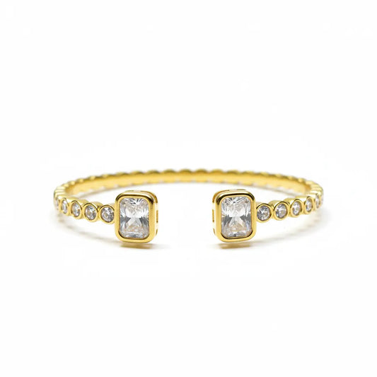 Golden Prism Crystal Bangle