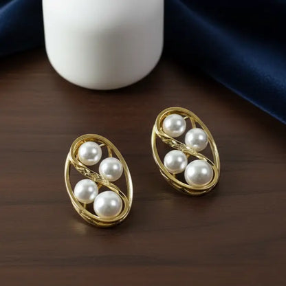 Luxe Pearl Orbit Earrings