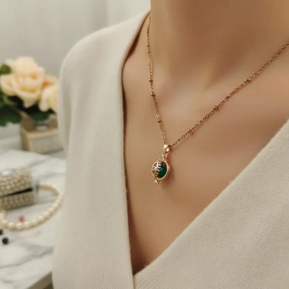 Interchangeable Evil Eye Cage Pearl Necklace