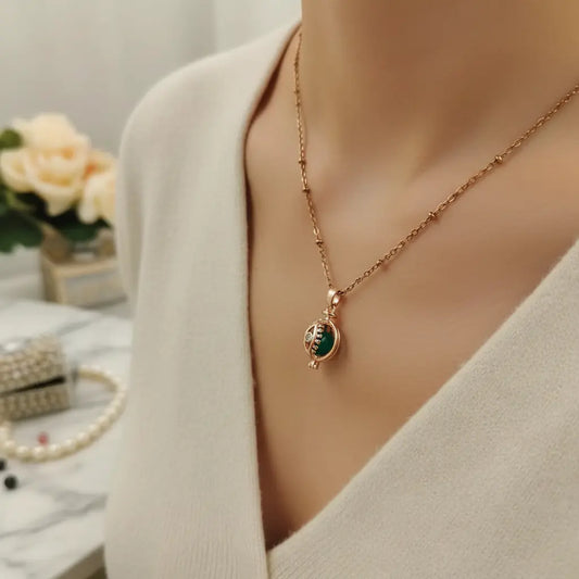 Interchangeable Evil Eye Cage Pearl Necklace