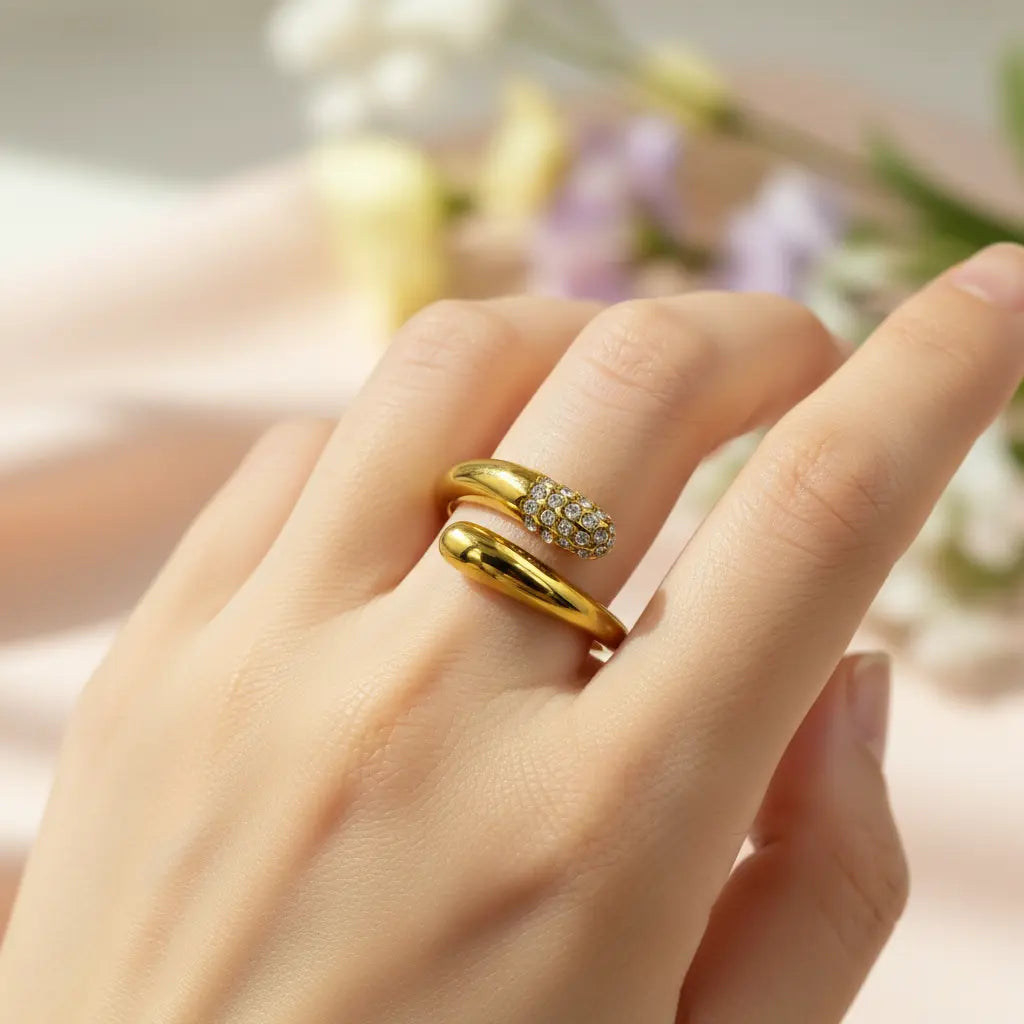 Aura Twist Adjustable Ring