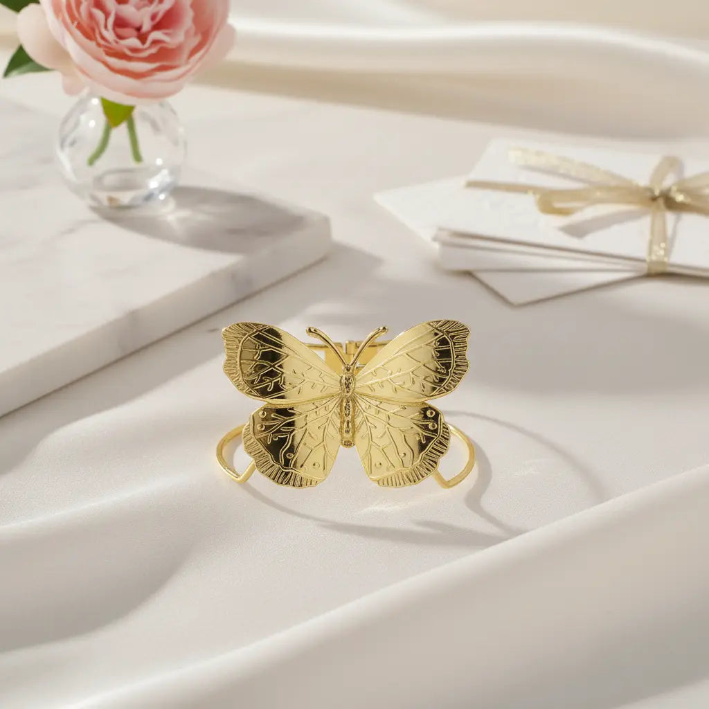 Gold Butterfly Statement Cuff