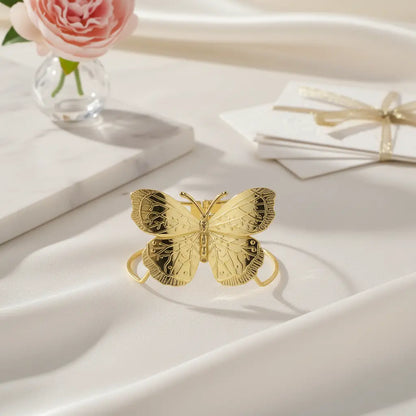 Gold Butterfly Statement Cuff