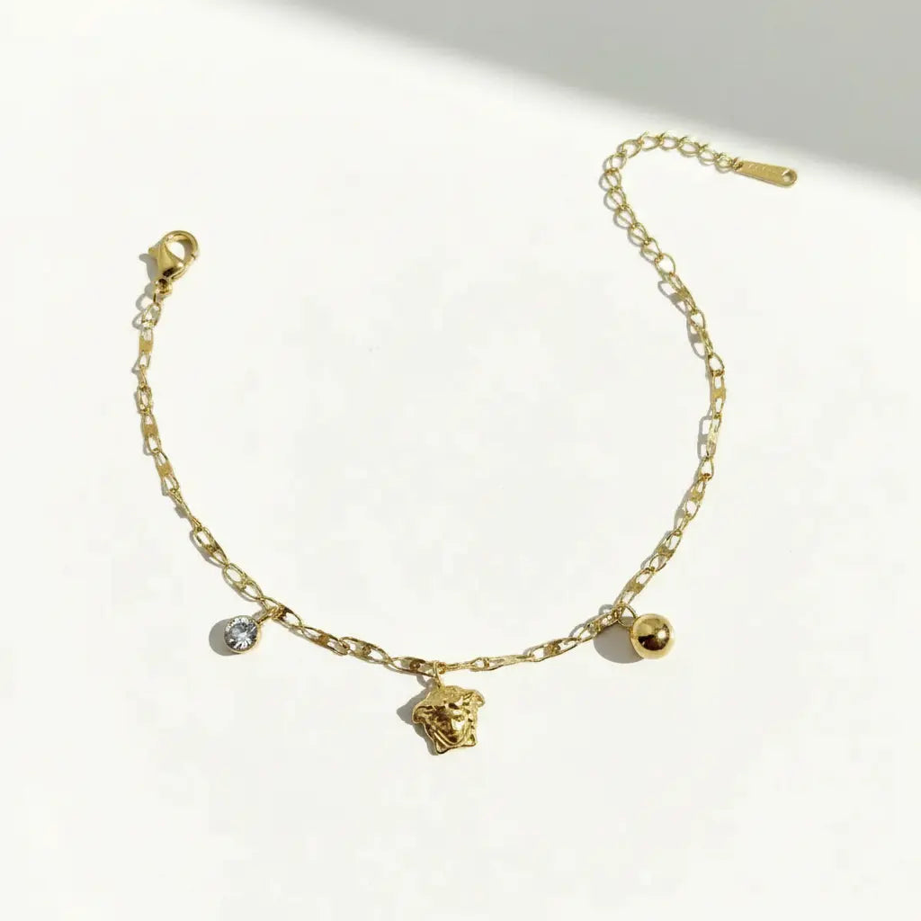 Medusa Charm Bracelet