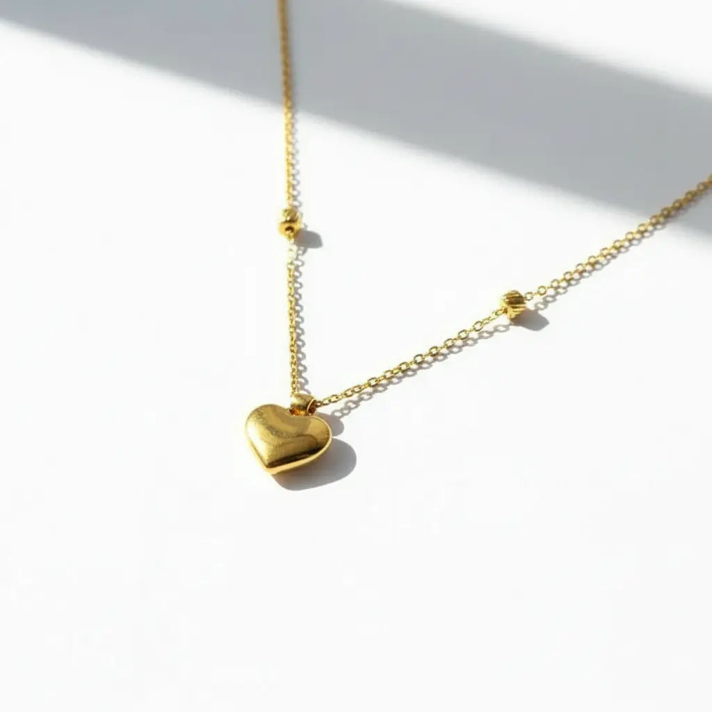 Golden Heartbeat Necklace