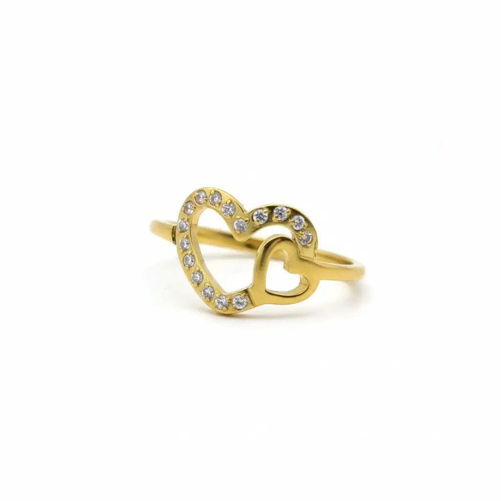 Dual Heart Crystal Ring