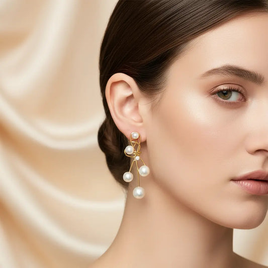 Celeste Pearl Cascade Earrings