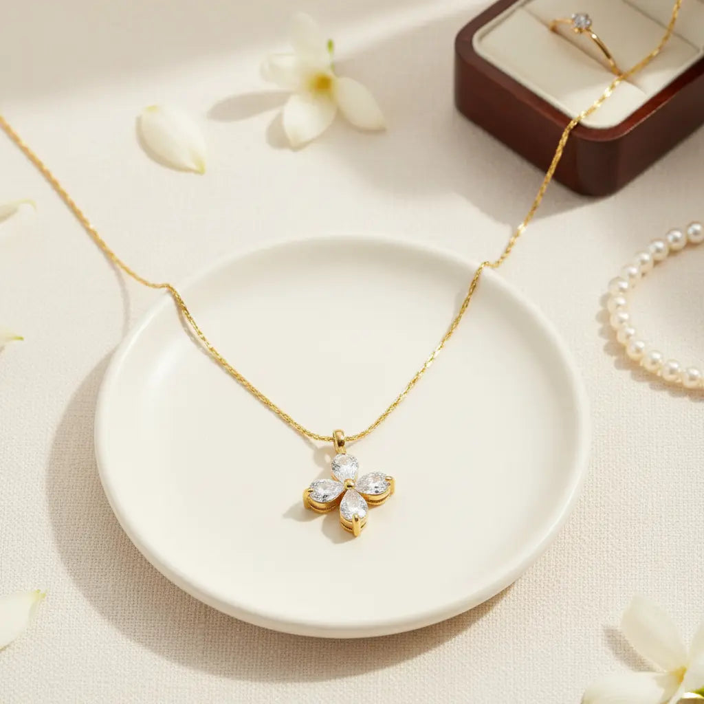 Petal Radiance Pendant Necklace