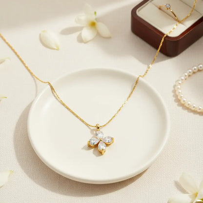 Petal Radiance Pendant Necklace