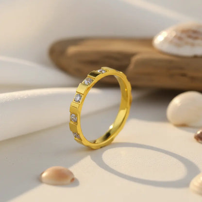 Full Eternity Crystal Band Ring