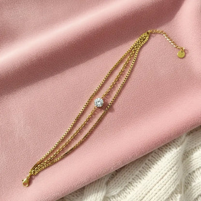 Dazzling Solitaire Bracelet