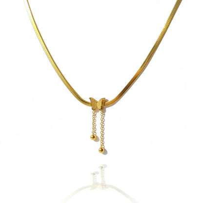 Butterfly Drop Necklace