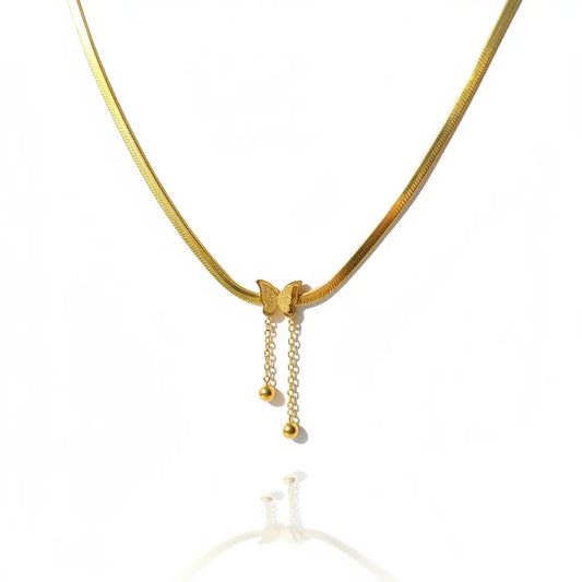 Butterfly Drop Necklace