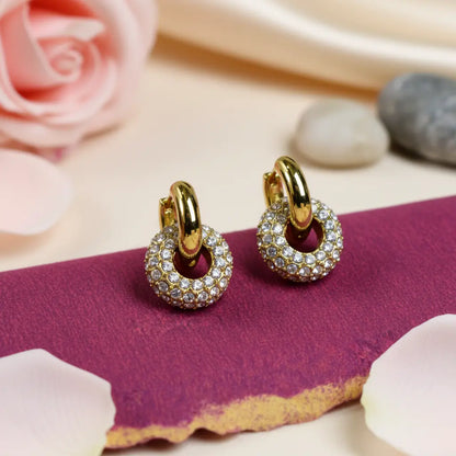 Luna Double Halo Hoops