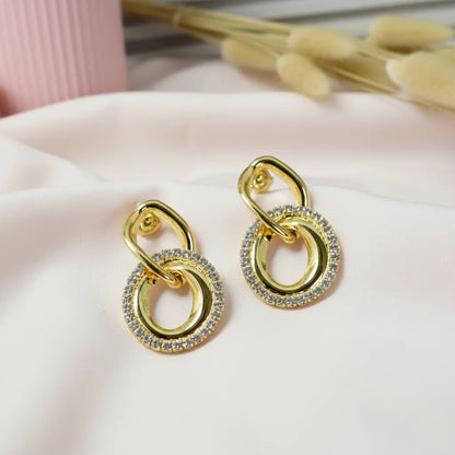 Golden Halo Link Earrings