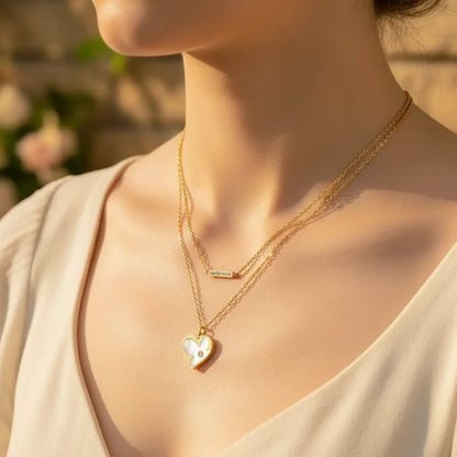 Radiant Heart Duo Necklace