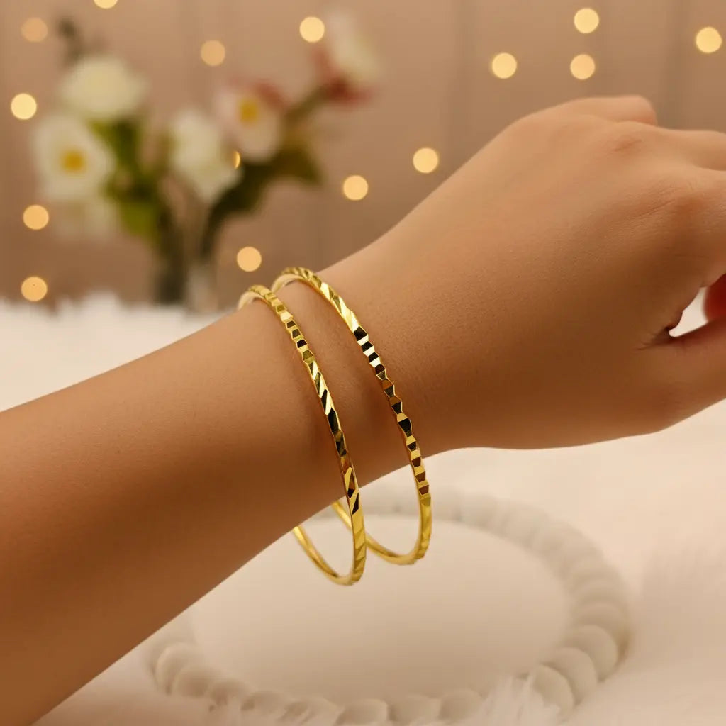 Facet Bangle Set