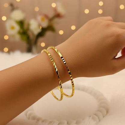Facet Bangle Set