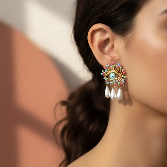 Evil Eye Statement Earrings