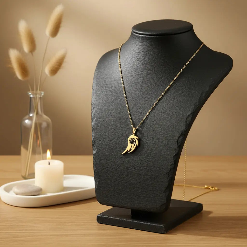 Golden Winged Aura Necklace