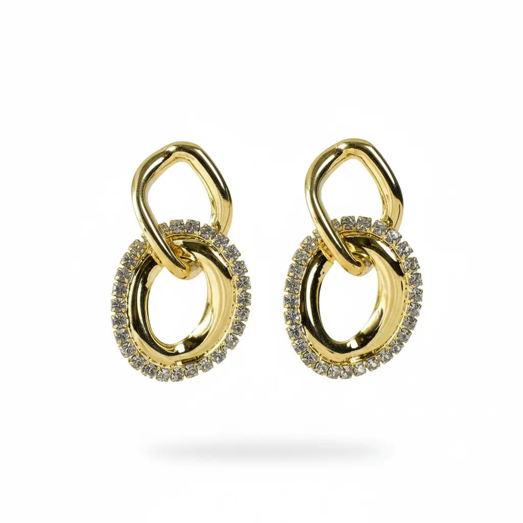 Golden Halo Link Earrings