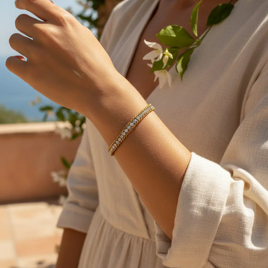 Luxe Braided Sparkle Bracelet