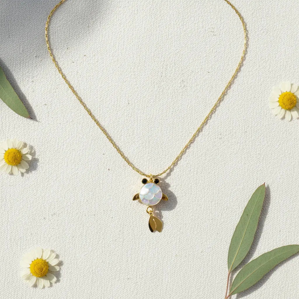 Tiny Fishy Charm Necklace
