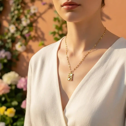 Heart Card Necklace