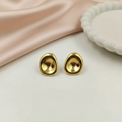 Gilded Pebble Earrings