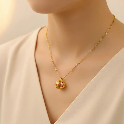 Interchangeable Celestial Cage Pearl Necklace