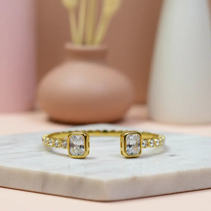 Golden Prism Crystal Bangle