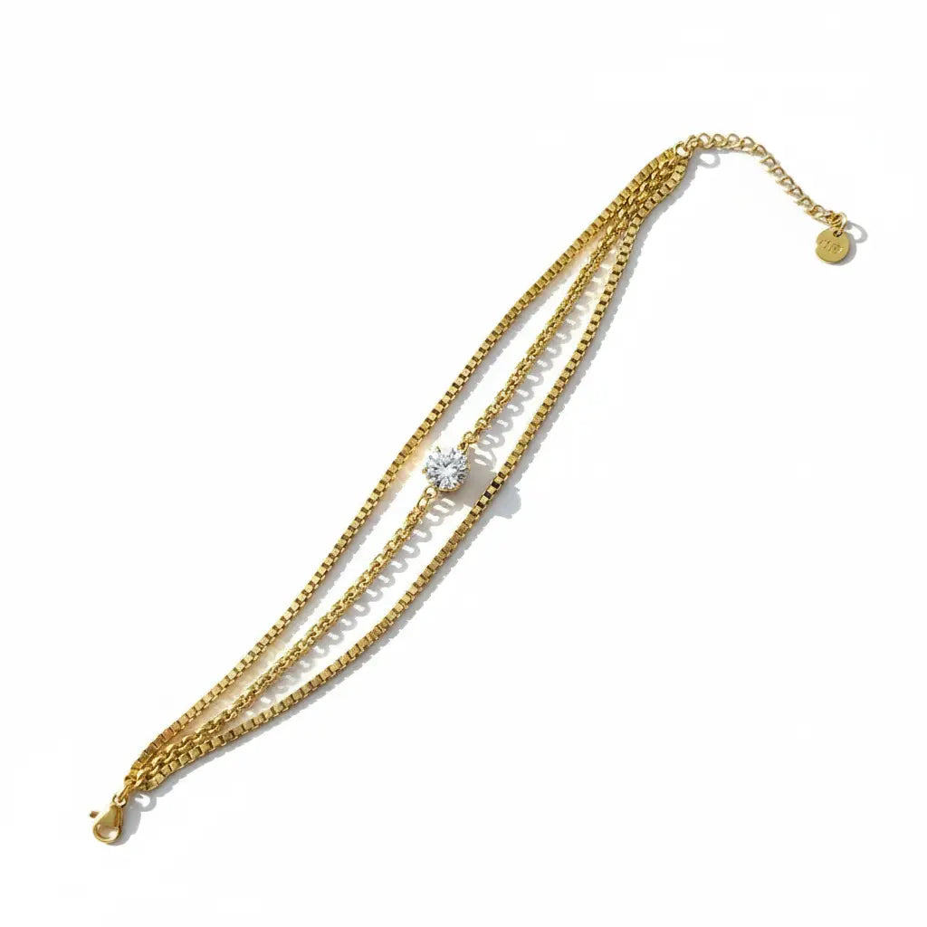 Dazzling Solitaire Bracelet