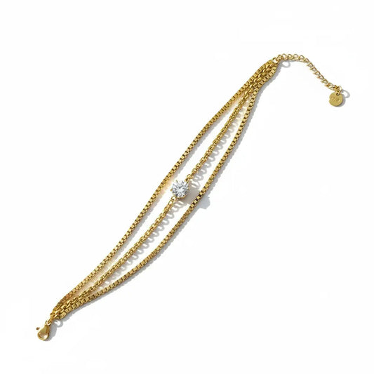 Dazzling Solitaire Bracelet