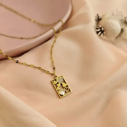 Heart Card Necklace