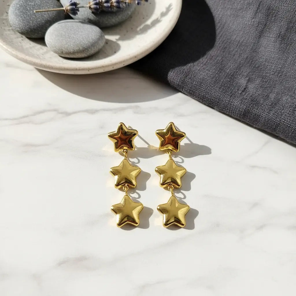 Celestial Star Dangle Earrings