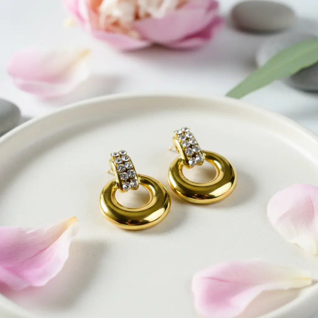 Aurora Halo Drop Hoops