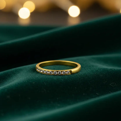 Classic Crystal Band Ring