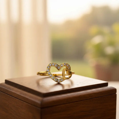 Dual Heart Crystal Ring